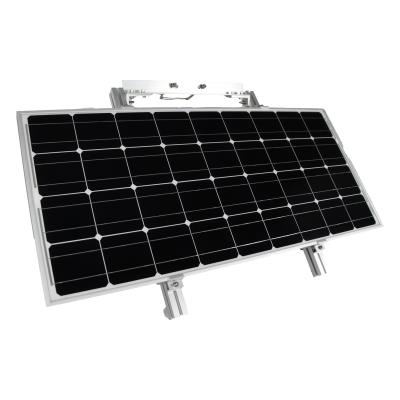 solar panel, 100 w with bracket & u-bolts for mounting to trp019.